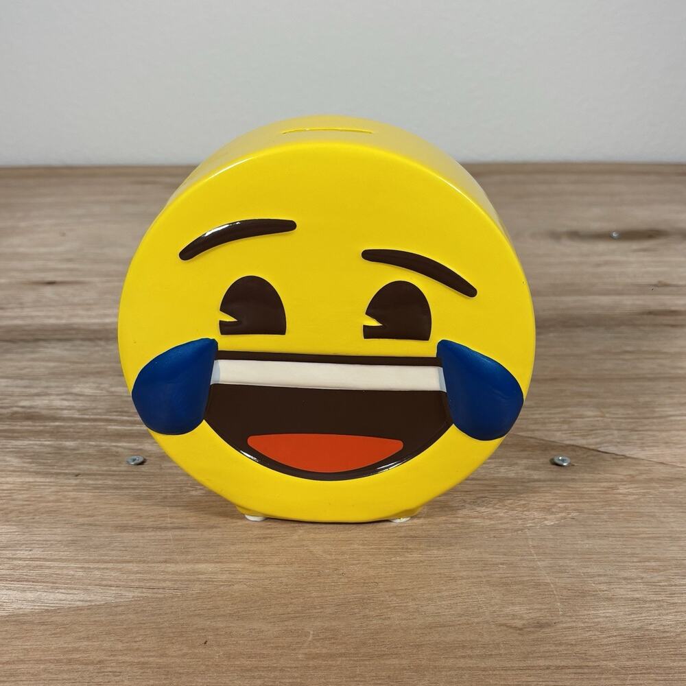 Ceramic Emoji‎ Laughing Coin Piggy Bank 2015